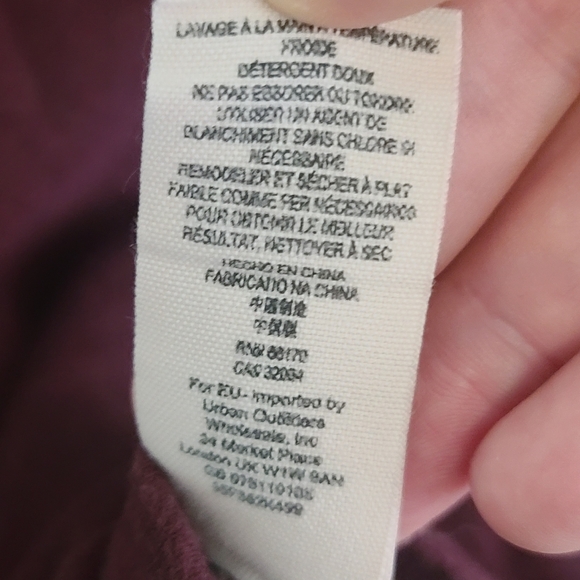 Free People Red Cotton Boyfriend Cardigan - Size M - Picture 8 of 8